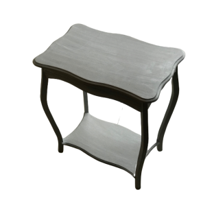 Location table appoint sellette bois patiné gris