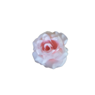 Location grosse fleur rose pâle en tissu avec pince