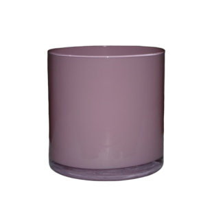 LOCATION vase rond pot en verre rose bonbonnière