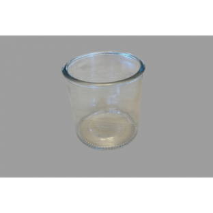 Location vase pot bougeoir en verre transparent