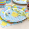 Easter Chick Paper Plates x 8