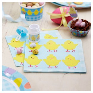 Easter Chick Paper Napkins x 20