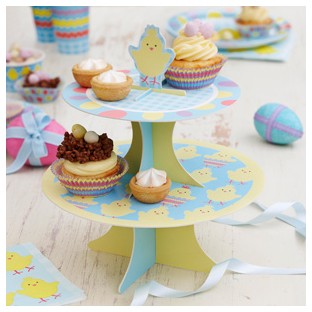 2 Tier Cake Stand - Easter Chick
