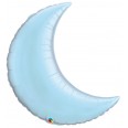 Ballon alu en forme de croissant lune bleu ciel 89cm