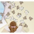 Confettis de table cheval à bascule baby shower gender