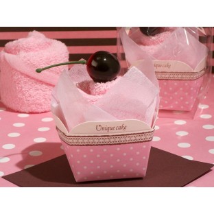 boite cupcake serviette éponge cupcake cadeau invité