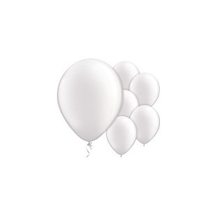 White qualatex balloons