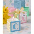 dorable Baby Block Design Scented Candle Favors