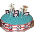 Kit decors gâteau bougies aniversaire pirate