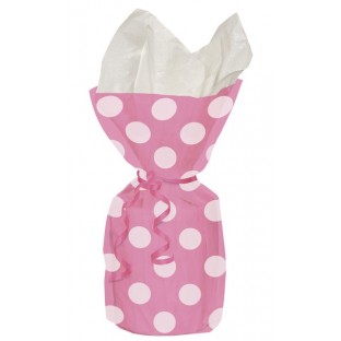 Decorative Dots Hot Pink Cello Bags