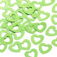 Confetti Hollow Hearts Apple Green Table