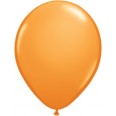 5 ballons latex orange uni