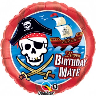 Foil Balloons 18'' Birthday Mate Pirate Ship