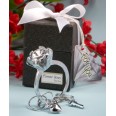 Porte clés bague solitaire cadeau invité mariage