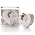Elegant Bride & Groom Trinket Box