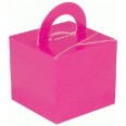 10 boite cube poids ballons rose fuchsia