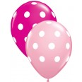Latex Balloons 11'' Big Polka Dots Assort