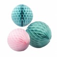 Pink & Pastel Honeycomb Balls