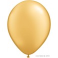 5 Ballons Qualatex Or Gold" 11" 28cm