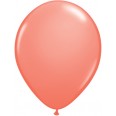 5 ballons latex rose corail 28 cm