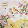 20 wedding paper napkins - LOVE BIRDS