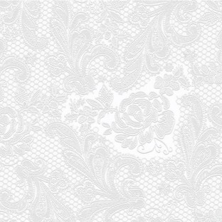 Serviettes gaufrees unies blanches (x 15)