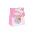 Teddy Baby pink Favour Bags with Ribbon