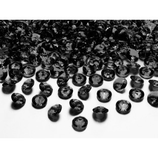 Diamond confetti, 12 mm, black