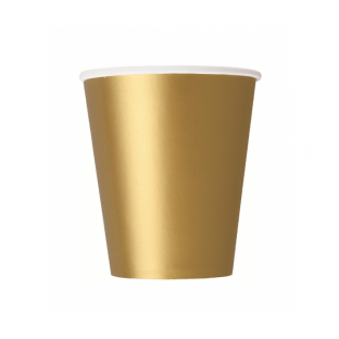 Gold party paper cups