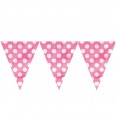 Pink Big Dots Flag Bunting