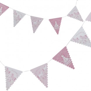 Pink Frilly Bunting - Princess Party 
