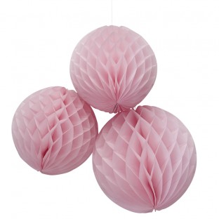 Pink Honeycomb Balls (3pc)