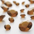 Perles Diamant de table marron chocolat (6-12mm)