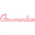 Location lettres en bois "Gourmandise" rose
