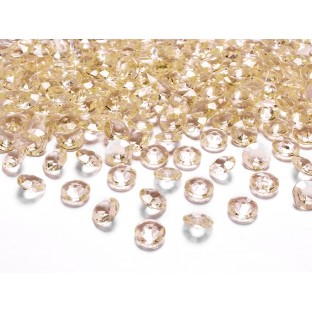 Perles Diamant de table, gold or 12mm