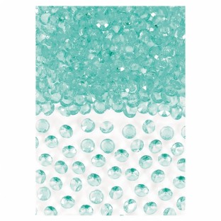 Confettis perles diamant vert menthe pastel 6mm
