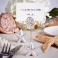Starfish design place card holder favors