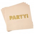 20 serviettes rose party or table EVJF