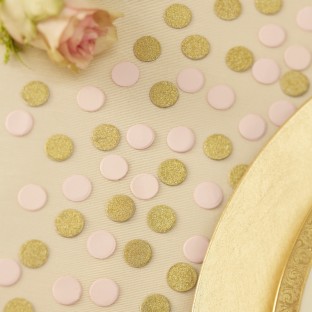 Table Confetti - Gold & Pink Glitter - Pastel Perfection