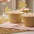 Gold glitter Cupcake Wraps