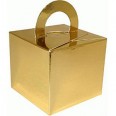 Square gift box or balloon weight, GOLD