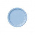 Pastel Baby blue Party Plates 17cm