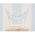 Mr and Mrs Wedding Cake Bunting - Vintage Lace