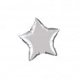 Grey Silver star balloon 19"