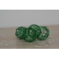 Green wire ball 3 cm (x 20)