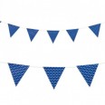 Banderole fanions bleu marine navy pois blanc
