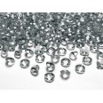 Perles Diamant de table gris foncé 12 mm