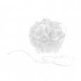 Hire White Feather Ball Decoration 30 cm