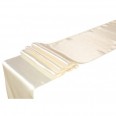 Tissu satin ivoire 36cm 9M chemin de table