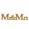 gold Mr & Mrs Wooden Sign
